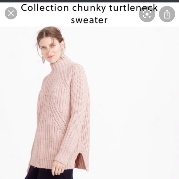 J Crew Chunky Pink Sweater size XS - Picture 2 of 2